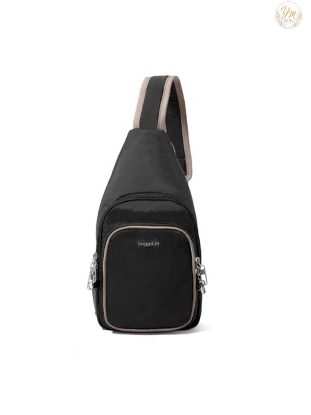 Anti-Theft Sling Crossbody Bag with RFID Blocking, Nylon, Adjustable Strap